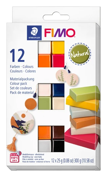Staedtler Fimo Soft 12x25g kolory Natural