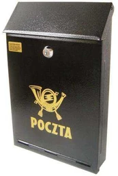 Juoda C-4 laiškų dėžutė