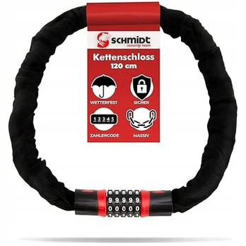 Dviračio grandininė spyna Security Tools Ks1000, 6mm, 120cm