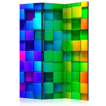 Artgeist Pertvara - Colourful Cubes [Room Dividers]