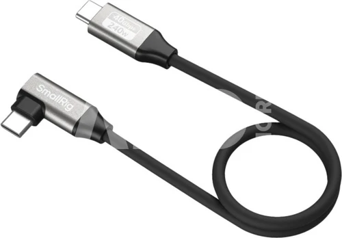 SmallRig 5075 USB-C Data Cable (Straight to Angled, 35cm (40Gbps + 240W + 8K)