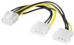 Ostatní Power supply 2x5.25" Molex - 8 pin for PCI-E graphics cards