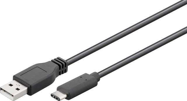 Kabelis USB-C - USB-A 2.0 Juodas 3m Goobay