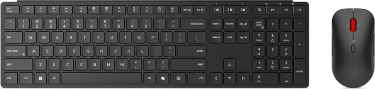 Klaviatūra Lenovo TAS+Maus wireless - Multi-Mode Pro Combo 6000-german