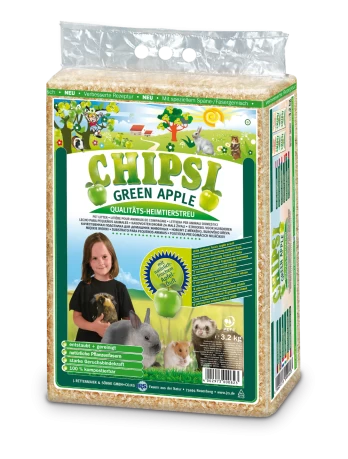 JRS Petcare - Chipsi Plus Apple Bedding shavings 3.2kg - (400297300082)