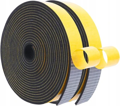 Lipni sandarinimo juosta durims langams 25x3mm blacktotal 2vnt 5m