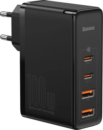 Įkroviklis Baseus BSU2726BLK, 2 x USB/2 x USB-C, juoda, 100 W