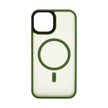 Connect Hibridinis dėklas su magnetu skirtas Apple iPhone 13 Pro Max Žalias