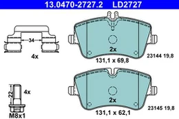 ATE 13.0470-2727.2 Brake pad set