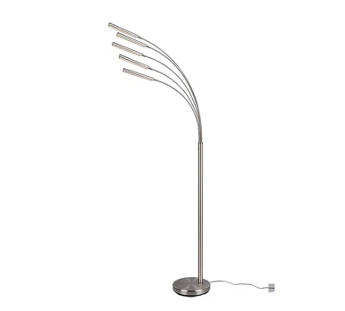Trio-Lighting Reed LED brushed steel stāvlampa