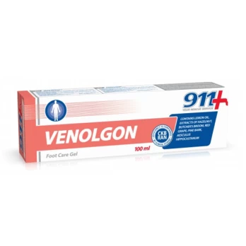 911 kosmetinis gelis kojoms venolgon, 100 ml