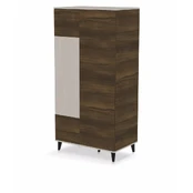 RANDOM 2 S-1 wardrobe, cashmere / walnut / black kaina