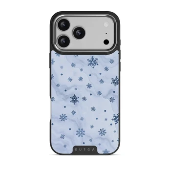 Ice Queen - Snowflakes iPhone 17 Pro Max Case, Elite Dark (MagSafe) / Silver