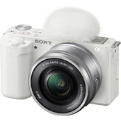 Sony ZV-E10 + 16-50mm OSS + 55-210mm OSS (White) kaina