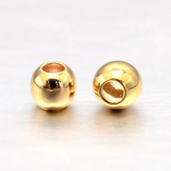 Žalvarinis intarpas 3 mm. 8 vnt
