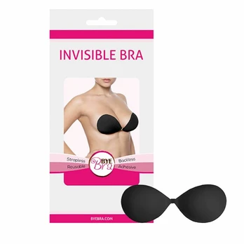 Bye Bra Bras Bye Bra - Invisible Bra Cup B Juodas