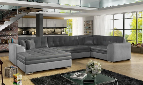 Kampinė sofa Damario, audinys Monolith 97, Monolith 84