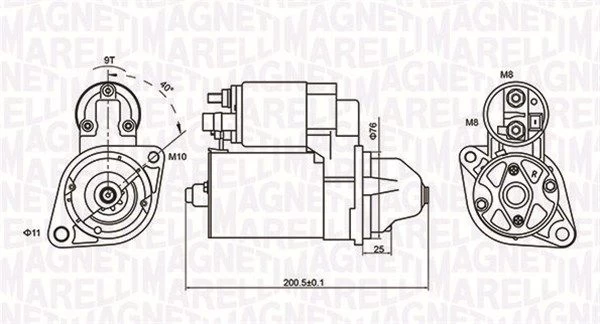 Starteris MAGNETI MARELLI 063721412010