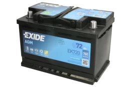 Starting battery 72Ah 760A R+ AGM kaina