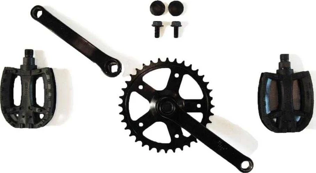 Berg Crank set 90, 28T + pedals