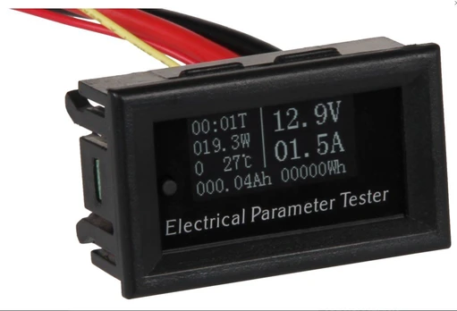 Voltmetras ir kitų parametrų indikatorius darbinė įtampa DC 5-60V