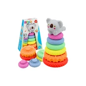 Lean Toys Sensorinė piramidė pastelinė 7 vnt. kaina
