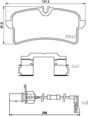 Stabdžių trinkelių rinkinys, diskinis stabdys BREMBO P 85 151 kaina