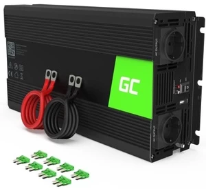 Įtampos keitiklis Green Cell INV20, juoda, 24 V