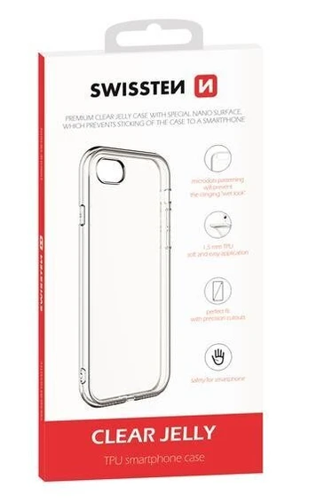 Swissten Clear Jelly Back Case 1.5 mm Silikoninis dėklas for Apple iPhone 11 Pro Transparent