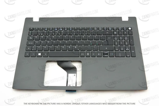 Acer Cover Upper W/Keyboard Italian Gray