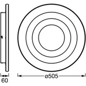 OSRAM LED lubų lempa ORBIS SPIRAL LOOP 51 cm balta Sidelight