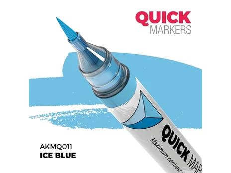 AK Interactive ICE BLUE Quick Marker žymeklis miniatiūroms