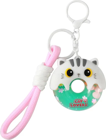 Itotal - Donut keychain WHITE CAT (XL3066)