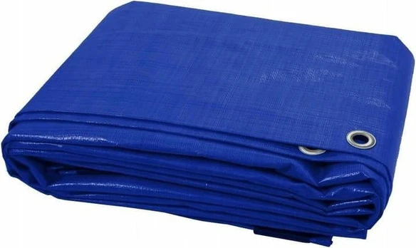 Sustiprintas tentas, mėlynas, 8 m x 6 m