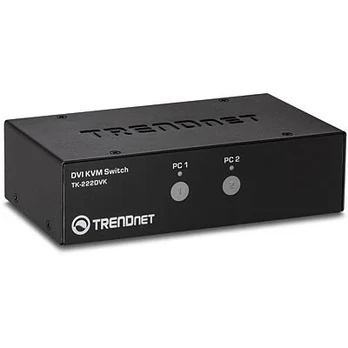 TRENDnet KVM 2 prievadų DVI jungiklių rinkinys – TK-222DVK