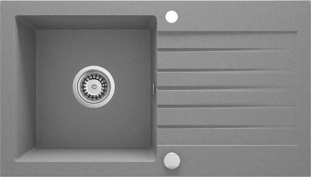 Granito virtuvės plautuvė Deante ZQZ S113 metalinė pilka