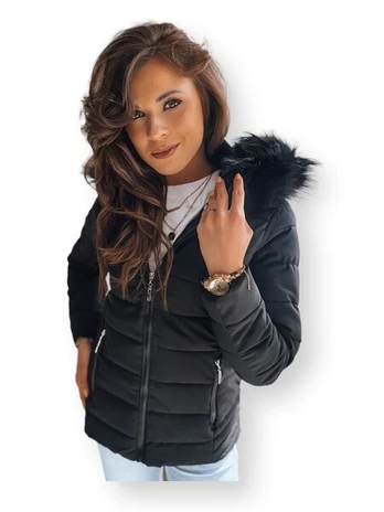 Striukė su kailiniu gobtuvu Model