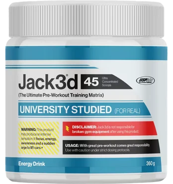 USPlabs Jack3d Advanced Pre-workout, Energy Drink, 360 g