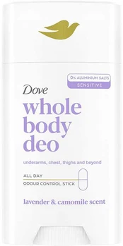 Dove LAVENDER &amp; CHAMOMILE UNISEX body deo stick 75 ml kaina