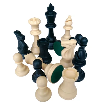 Plastikiniai šachmatai Plastic Chessmen, karalius 95mm