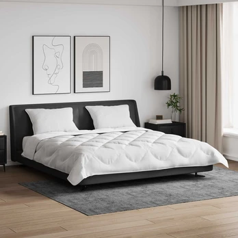 Antklodė Kita su pagalve 3 pcs Balta 260 x 220 cm Mikropluoštas