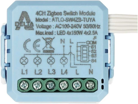 SMART ATLO-SW4ZB-TUYA ZigBee jungiklis, Tuya Smart