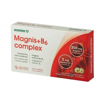 ACONITUM magnis+ B6 COMPLEX, 30 kaps.