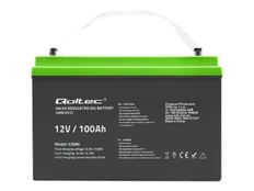 Qoltec 53080 Gelinis akumuliatorius | 12 V | 100AH kaina