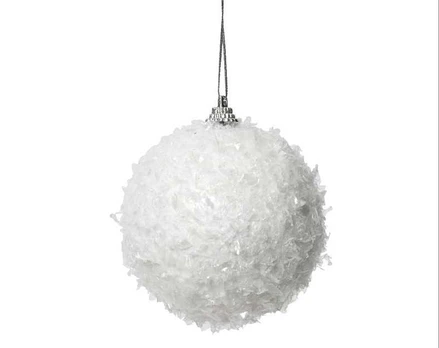 Nežinomas Christmas Tree toy. baltas. 8 cm. plastikas