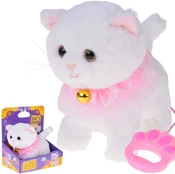 Interactive kitten walks on a leash, meows, and wags its tail ZA5592 kaina
