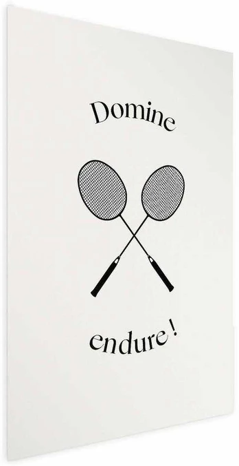Artgeist Plakatas - Summer Games - Badminton Rackets on a Baltas Background