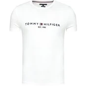 Tommy Hilfiger Marškinėliai Core Logo Tee MW0MW11465 Balta Regular Fit