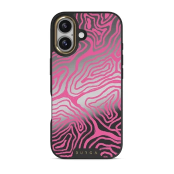 Pink Shores - iPhone 17 Case, Elite Mirror (MagSafe) / Gold