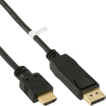 Kabelis InLine DisplayPort - HDMI 0.5m juoda (17186)